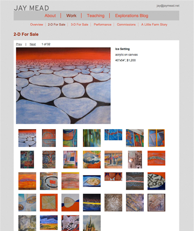 Jay Mead - Work subpage